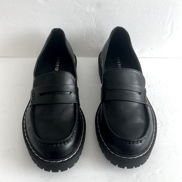 TORRID Shoes Women’s Chunky Lug Loafers Chunky Block Heel Shoes Size 10.5WW New - Picture 6 of 8